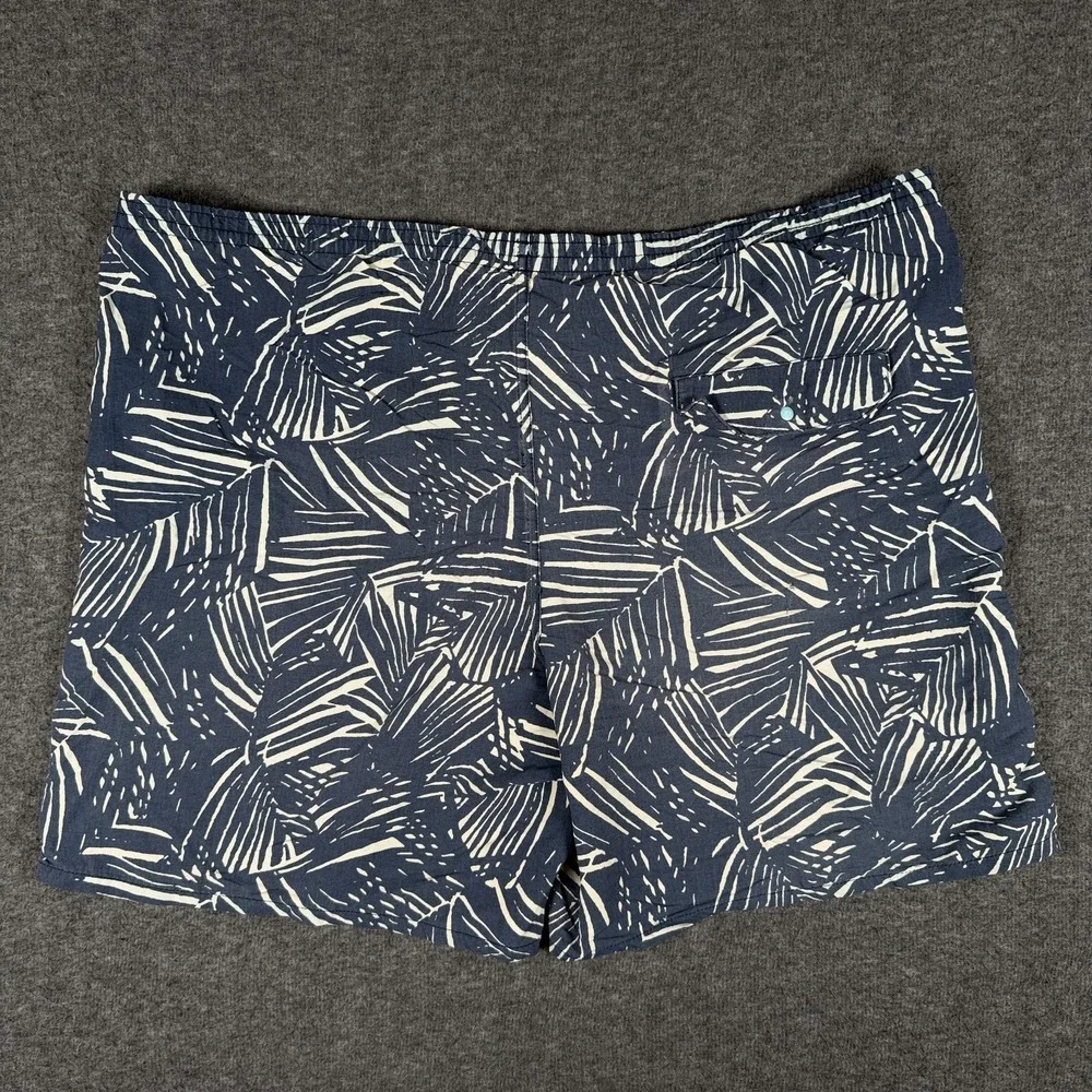 Patagonia Mens Large Blue Rain Fern Baggies Lined Swim Trunks Shorts 58034